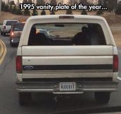 A very popular plate in 1995…