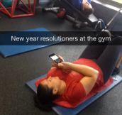 New Years’ resolutions being met…