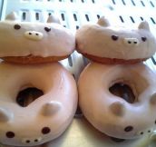 Pig shaped doughnuts…