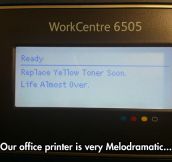 This printer clearly has the blues…