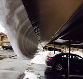 Upside down snow wave…