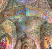 Nasir Al-Mulk Mosque in Shiraz, Iran…