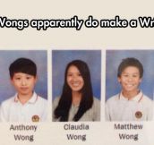 You’re Wong!