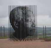This Monument to Nelson Mandela is Only Visible From a Distance
