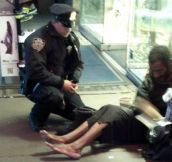 NY Police Officer Who Bought Homeless Man Boots Receives Promotion