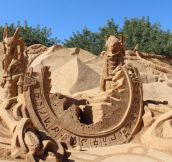 Stargate sand sculpture