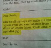 A Sincere Letter To Santa