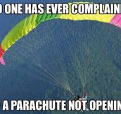 Parachute’s Best Advertisement