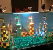 Lego Quidditch Aquarium at my Office