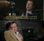 Stephen Hawking with the burn!