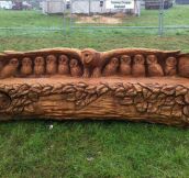 Awesome Owl Bench