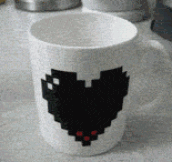 Pixelated Heart Mug