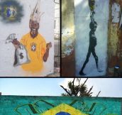 Anti-FIFA Graffiti In Brazil