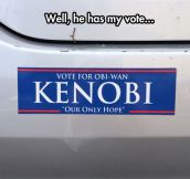 Well Don’t Blame Me, I Voted For Vader