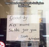 No More Sushi Place
