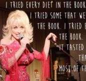 Dolly Parton on dieting