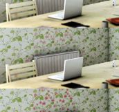 This heat-sensitive wallpaper