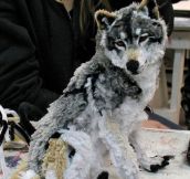 Wolf Made Using Pipe Cleaners