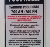 Interesting Pool Rules