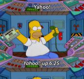 Homer Checks His Stocks