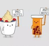 Probiotics Vs. Antibiotics Protesters