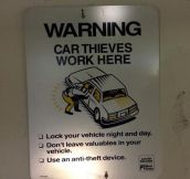 Watch Out For Car Thieves