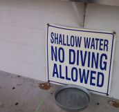 Warning: Shallow Water
