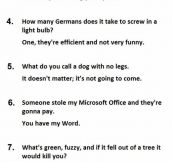 The 25 Best Two-Line Jokes Ever. #14 Is Priceless.