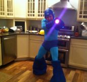 Amazing Homemade Mega Man Costume