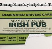 A Cool Idea To Help Designated Drivers