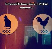 Descriptive Bathroom Signs