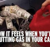 Putting Gas In Your Car These Days