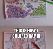 Coloring Bambi