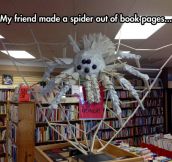 Halloween Decoration Using Book Pages