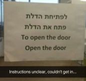 Just Follow The Instructions