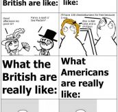 English Vs American People