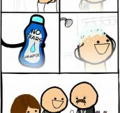 Using No Tears Shampoo