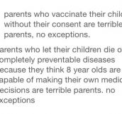 Parents Who Vaccinate Their Children