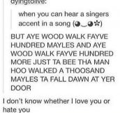 The Singer’s Accent