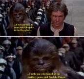 Chewbacca Is Unimpressed