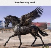 Incredible Pegasus Sculpture