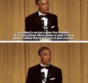 President Obama’s Joke-Filled Speech