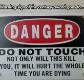 Danger, Do Not Touch