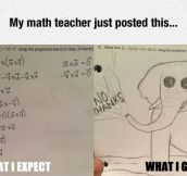 Math Teacher Expectations