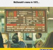 Old McDonald’s Menu