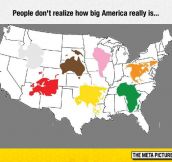 The Real Size Of America