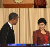 Obama And The Prime Minister Of Thailand