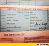 Signing Up For The YMCA
