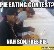 Me On Pie Eating Contest