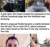 Romanian City Gives Free Bus Rides To Passengers Who Read Books Inside